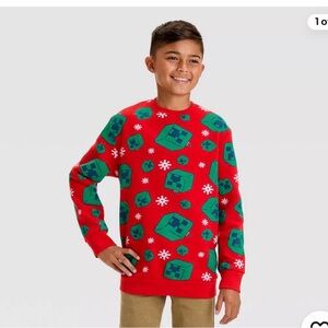 Minecraft holiday sweatshirt